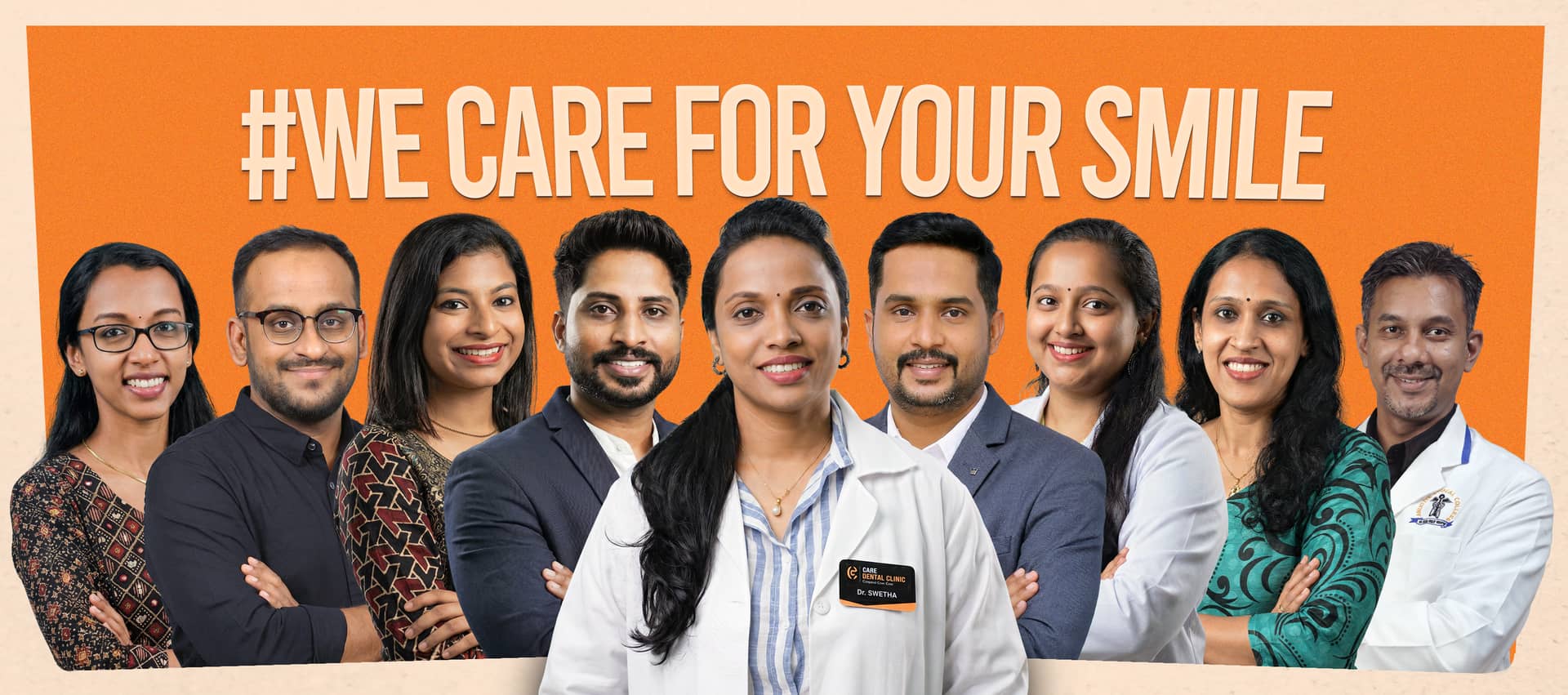 The 11 specialist doctors of Care Dental Clinic, Vyttila